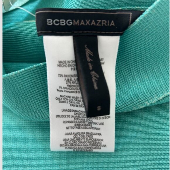 New with Tags BCBGMAXAZRIA Simone Green Bandage Skirt Size Small - Picture 5 of 5
